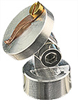 EM-Tec HS15C S-Clip swivel mount sample holder with 1xS-Clip, Ø15mm, M4